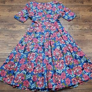 Modcloth Elegant Floral Fit n Flare Dress